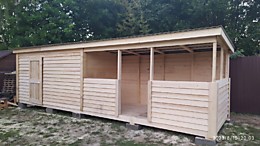 Американка 2х8 с беседкой и подшивом